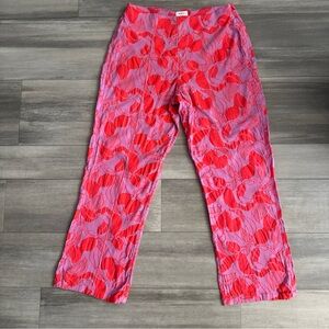 RVCA Pink and Red Patterned Garment